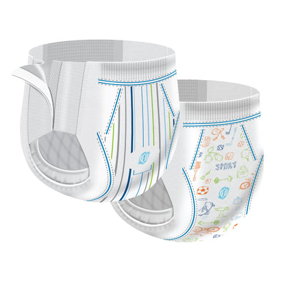 Cutie Pants® Male Toddler Training Pants Size 3T to 4T Disposable Heavy Absorbency (831577_BG)