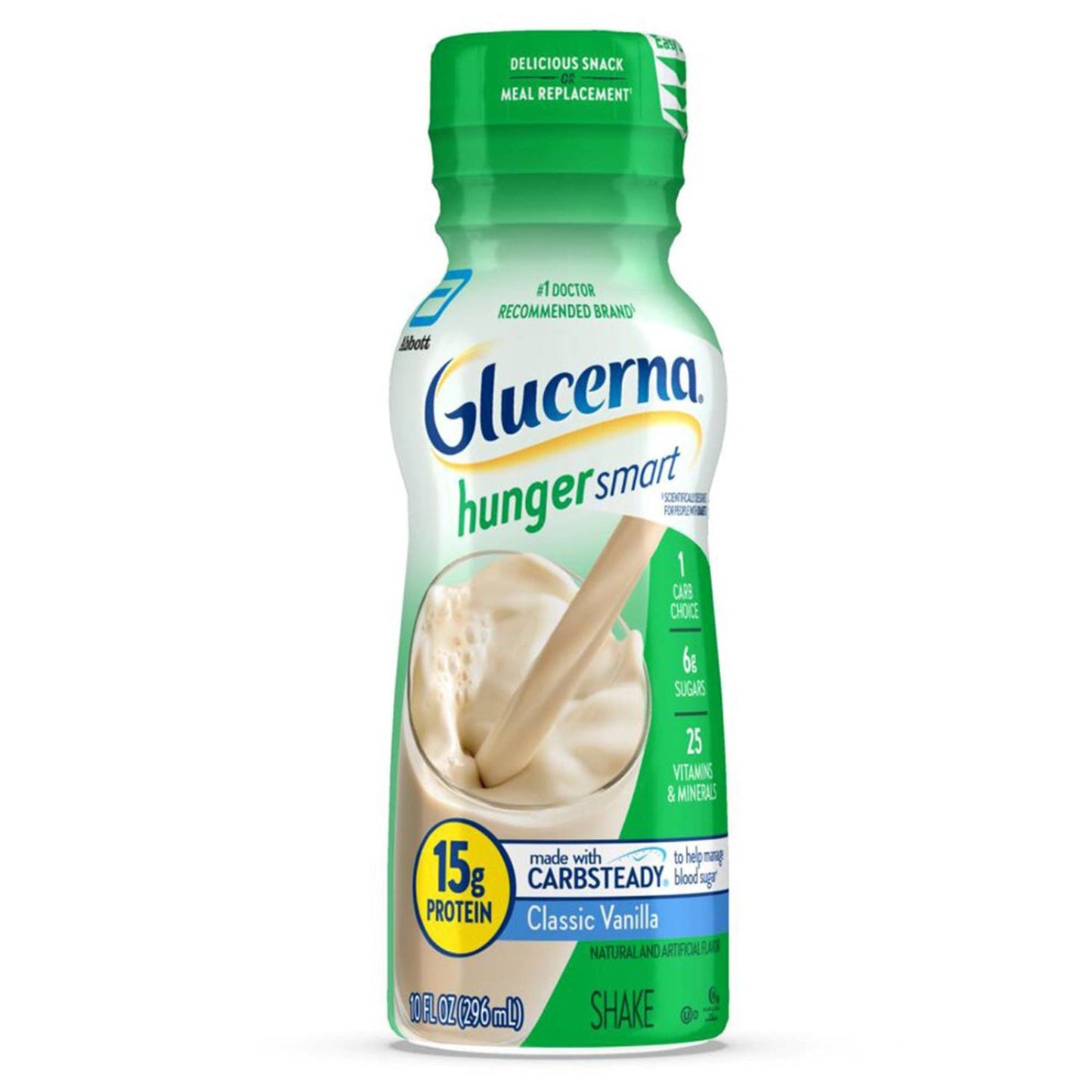 Glucerna® Hunger Smart Shake Oral Supplement Homemade Vanilla Flavor Liquid 10 oz. Bottle (1207547_EA)