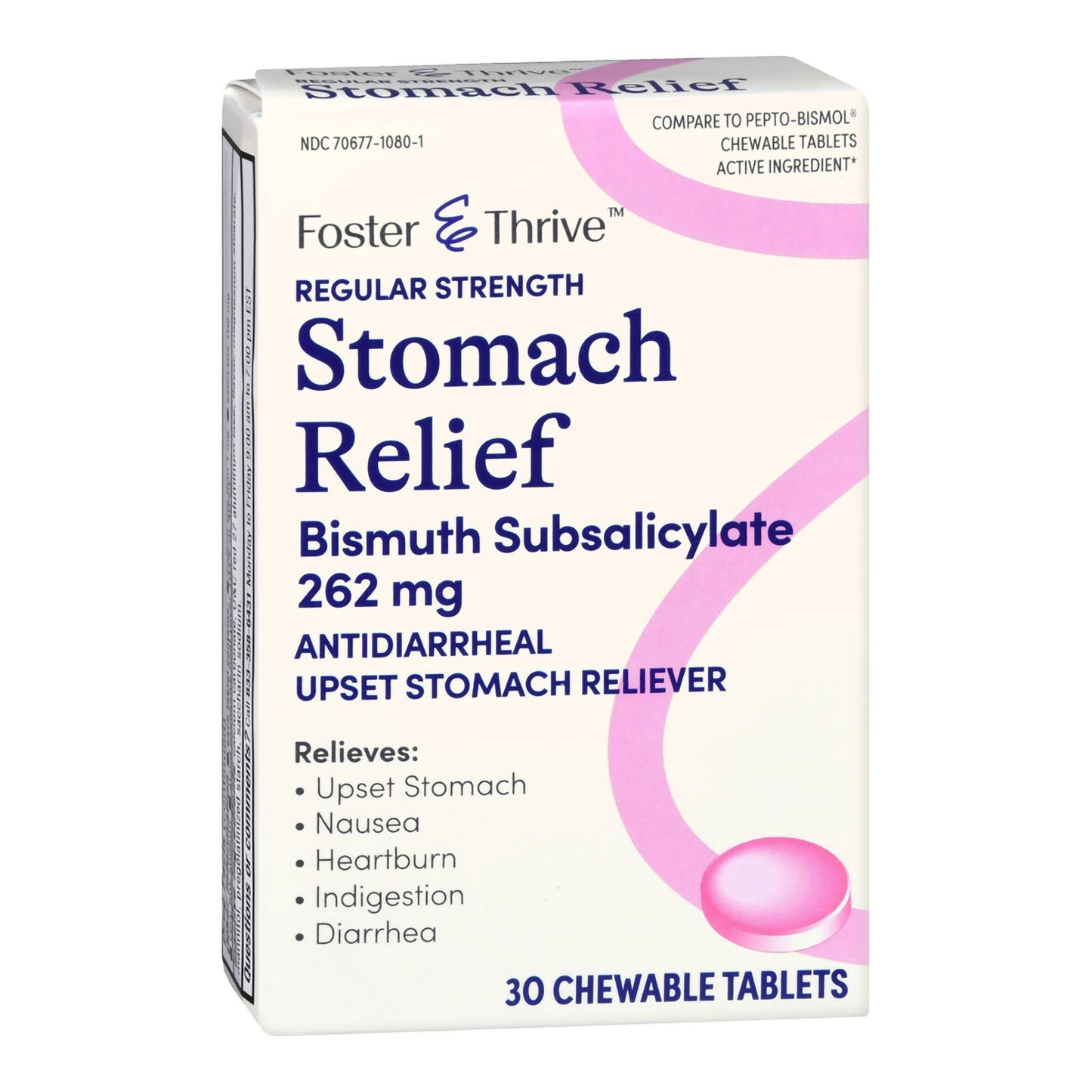 Foster & Thrive™ Anti-Diarrheal 262 mg Strength Chewable Tablet 30 per Box (1235080_CT)