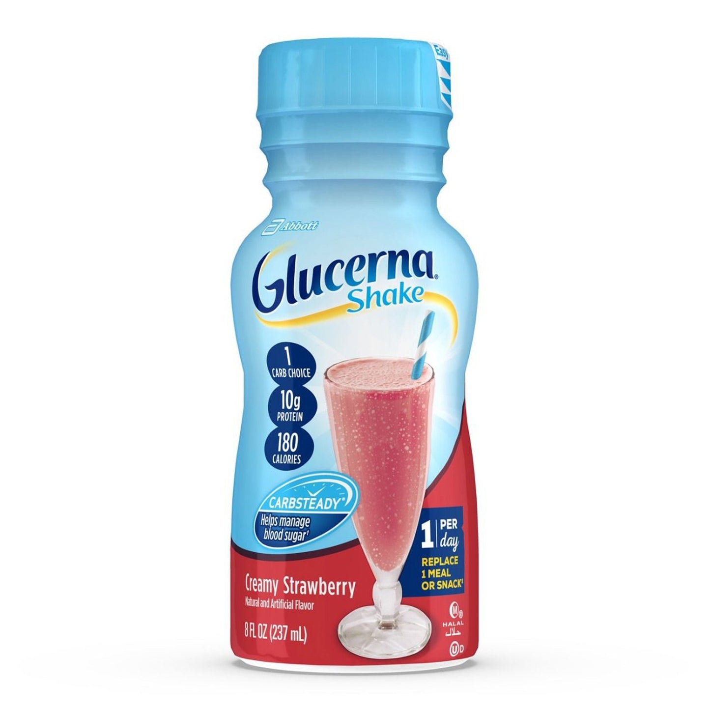 Glucerna® Original Shake Oral Supplement Creamy Strawberry Flavor Liquid 8 oz. Bottle (649275_CS)