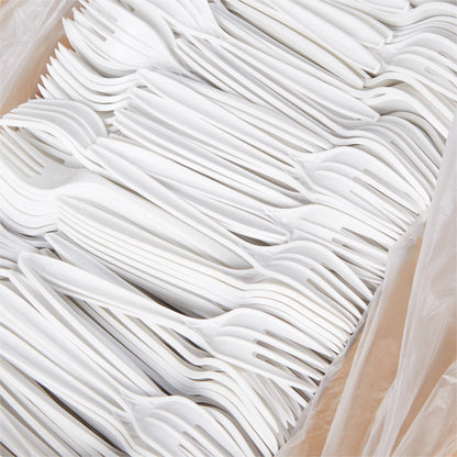 McKesson Fork Medium Weight White Polypropylene (959243_CS)