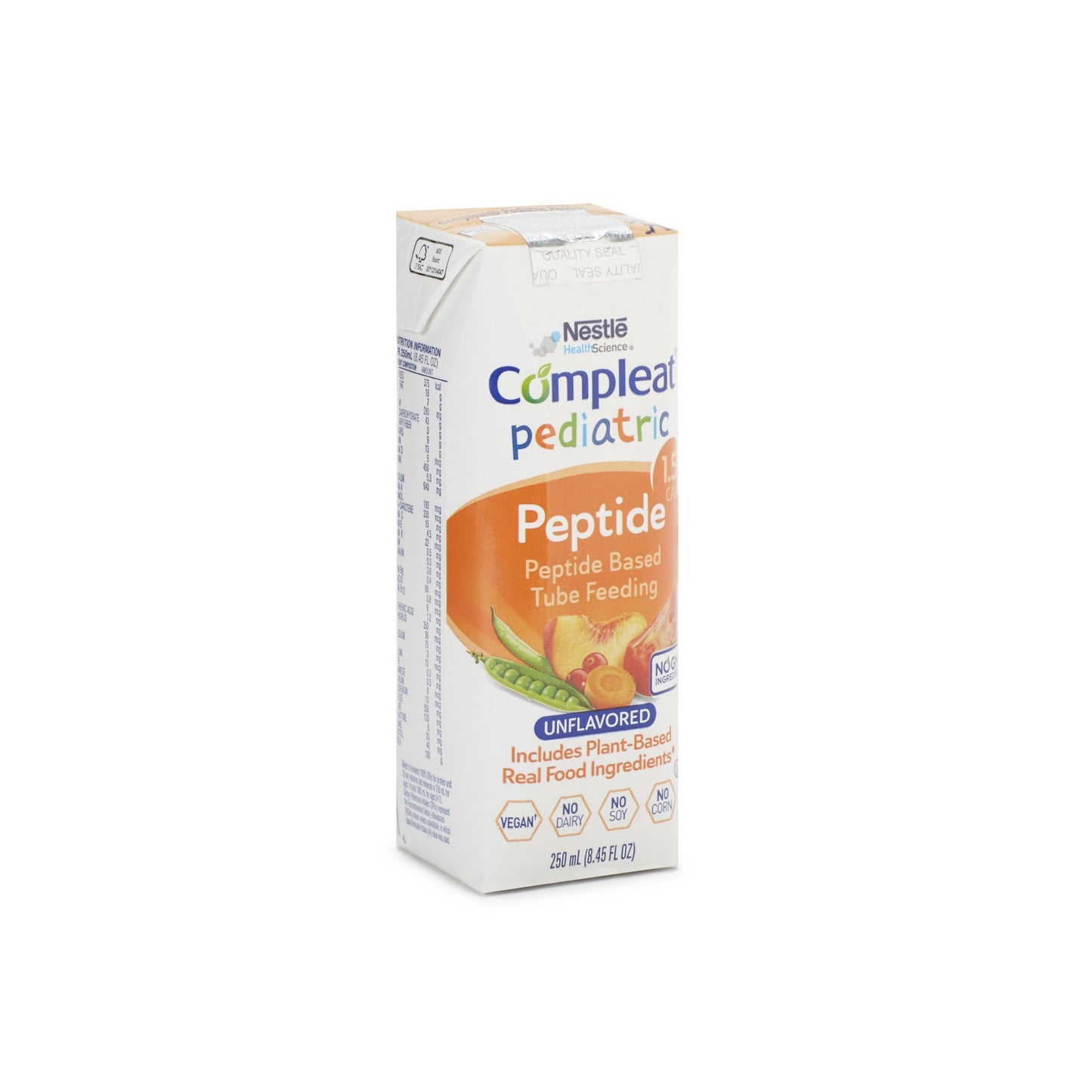 Compleat® Peptide 1.5 Pediatric Tube Feeding Formula Vegetable / Fruit Medley 8.45 oz. Carton Liquid Plant and Peptide Based (1169395_EA)