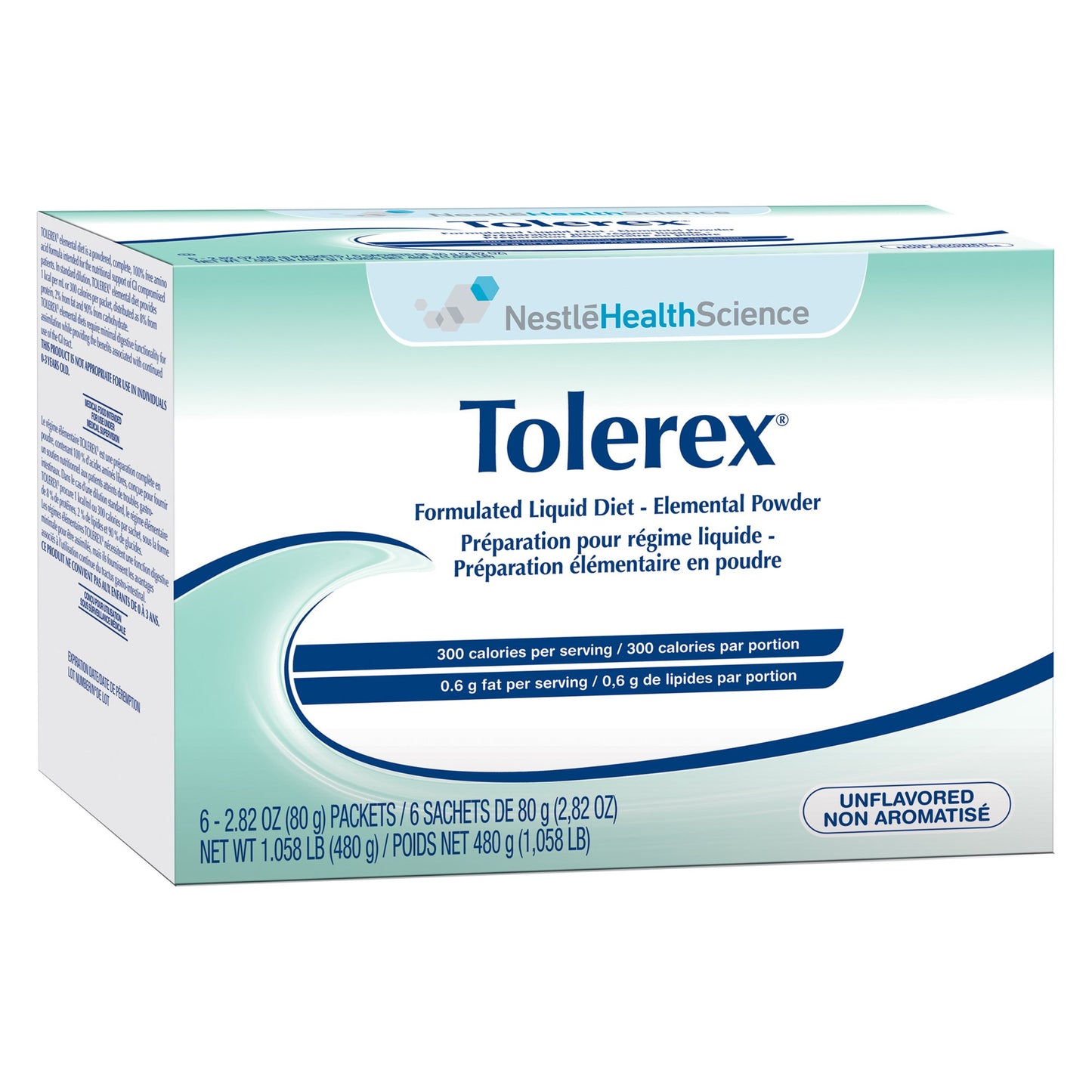 Tolerex® Oral Supplement Unflavored Powder 2.82 oz. Individual Packet (320422_EA)
