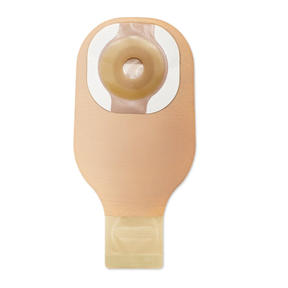 Premier™ Ostomy Pouch One-Piece System 12 Inch Length Flat, Pre-Cut 1-3/16 Inch Stoma Drainable (1018742_BX)