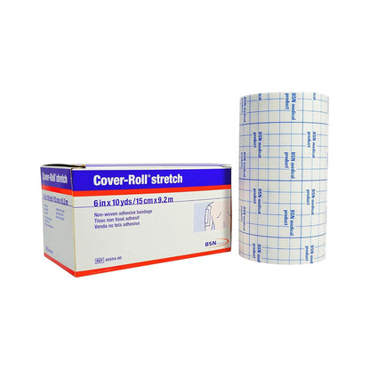 Cover-Roll® Stretch Dressing Retention Tape with Liner White 6 Inch X 10 Yard Nonwoven Polyester NonSterile (192145_BX)