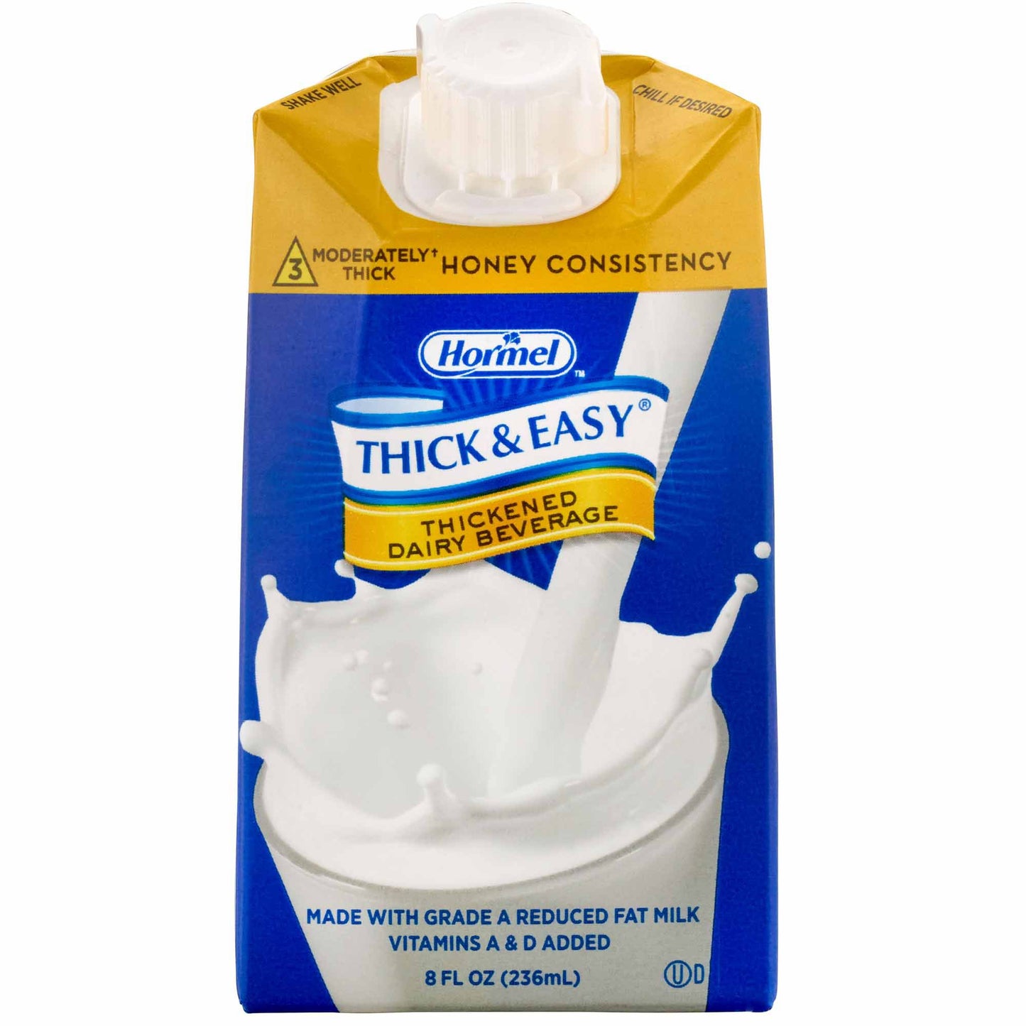 Thick & Easy® Dairy Thickened Beverage 8 oz. Carton Milk Flavor Liquid IDDSI Level 3 Moderately Thick/Liquidized (866366_CS)