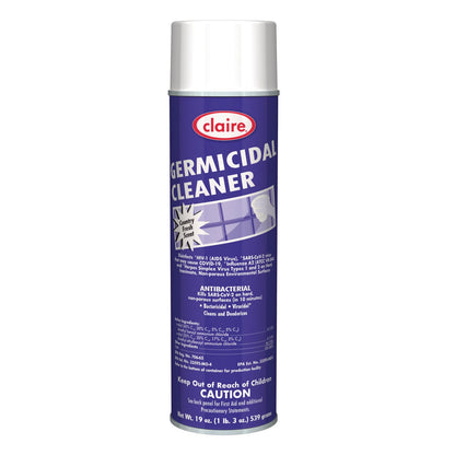Claire Germicidal Cleaner, Country Fresh Scent, 19 oz Aerosol Spray, 12/Carton (CGC876)