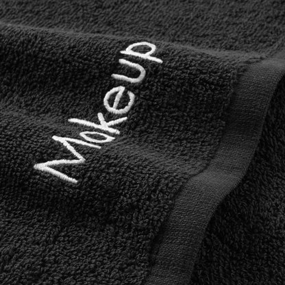 Hospeco® Cotton Makeup Washcloth 13x13 Black, Pack of 6 (HOSMAKEUP-13X13)