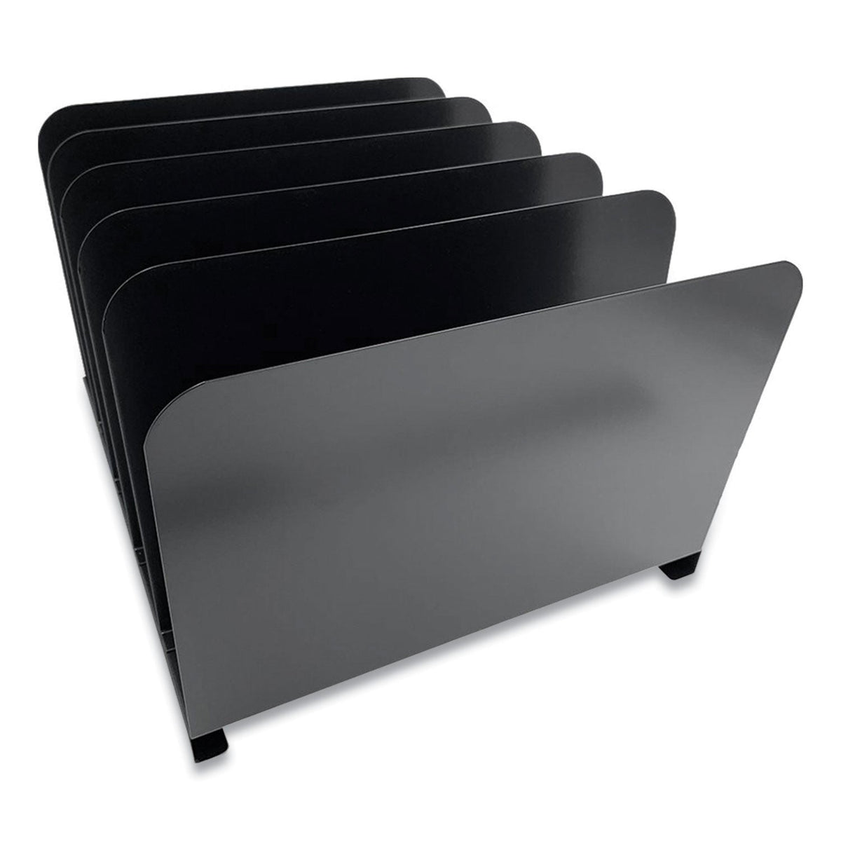Cyb Coin Tainer Huron Steel Vertical File Organizer, 5 Sections, Letter Size Files, 11 ...