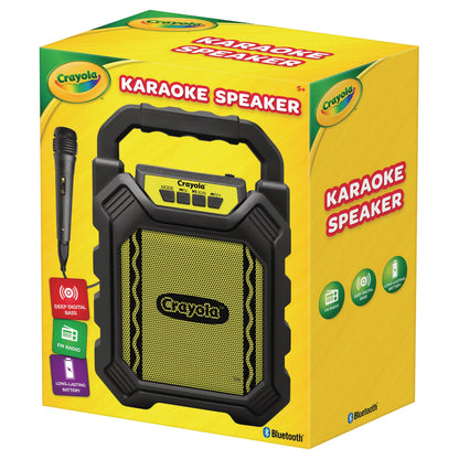 Crayola Karaoke Speaker, Bluetooth, Black/Yellow (MIGCBX210KM)