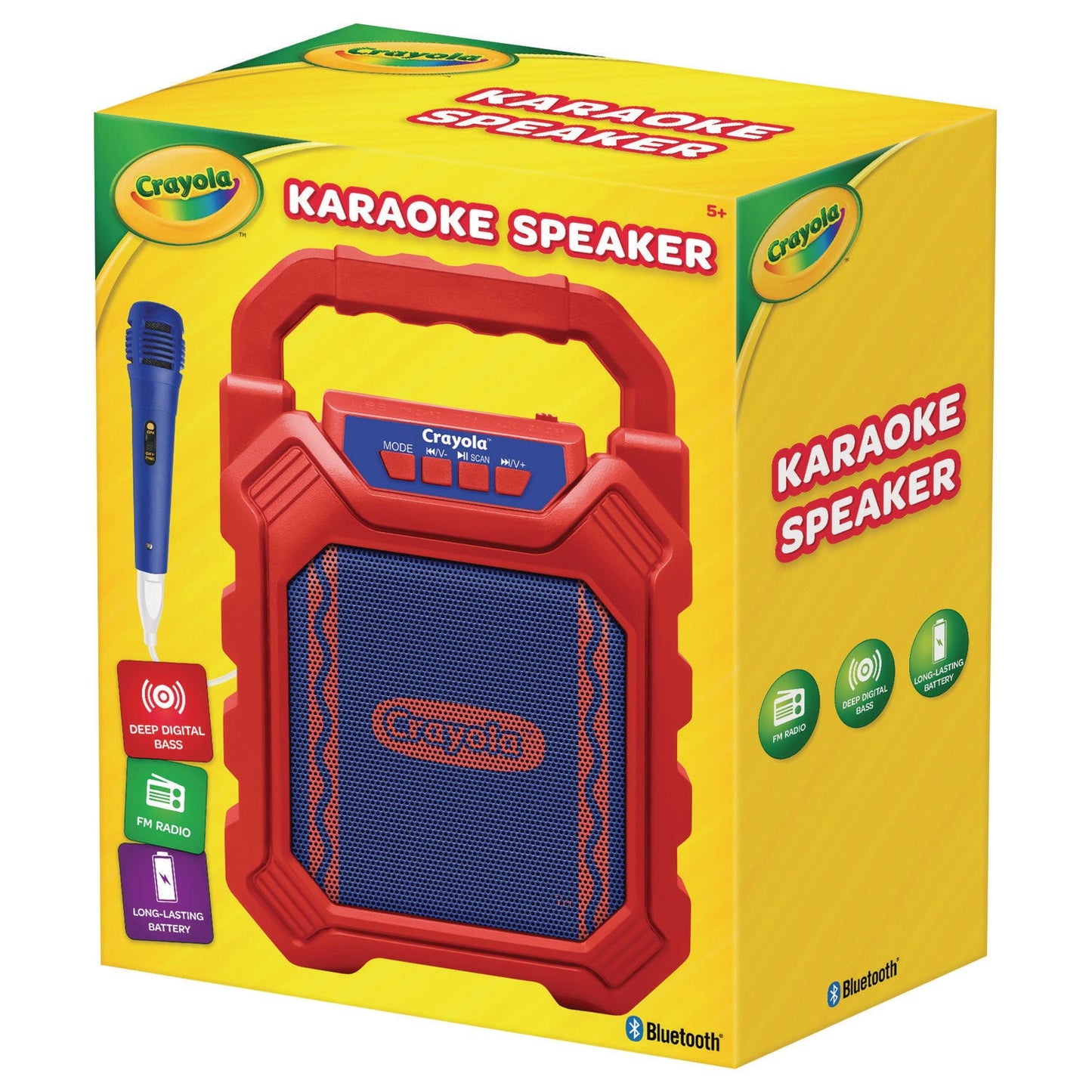 Crayola Karaoke Speaker, Bluetooth, Red/Blue (MIGCBX210RM)
