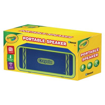 Crayola Portable Speaker, Bluetooth, Blue/Green (MIGCBT300B)