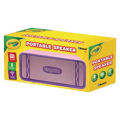 Crayola Portable Speaker, Bluetooth, Purple (MIGCBT300P)