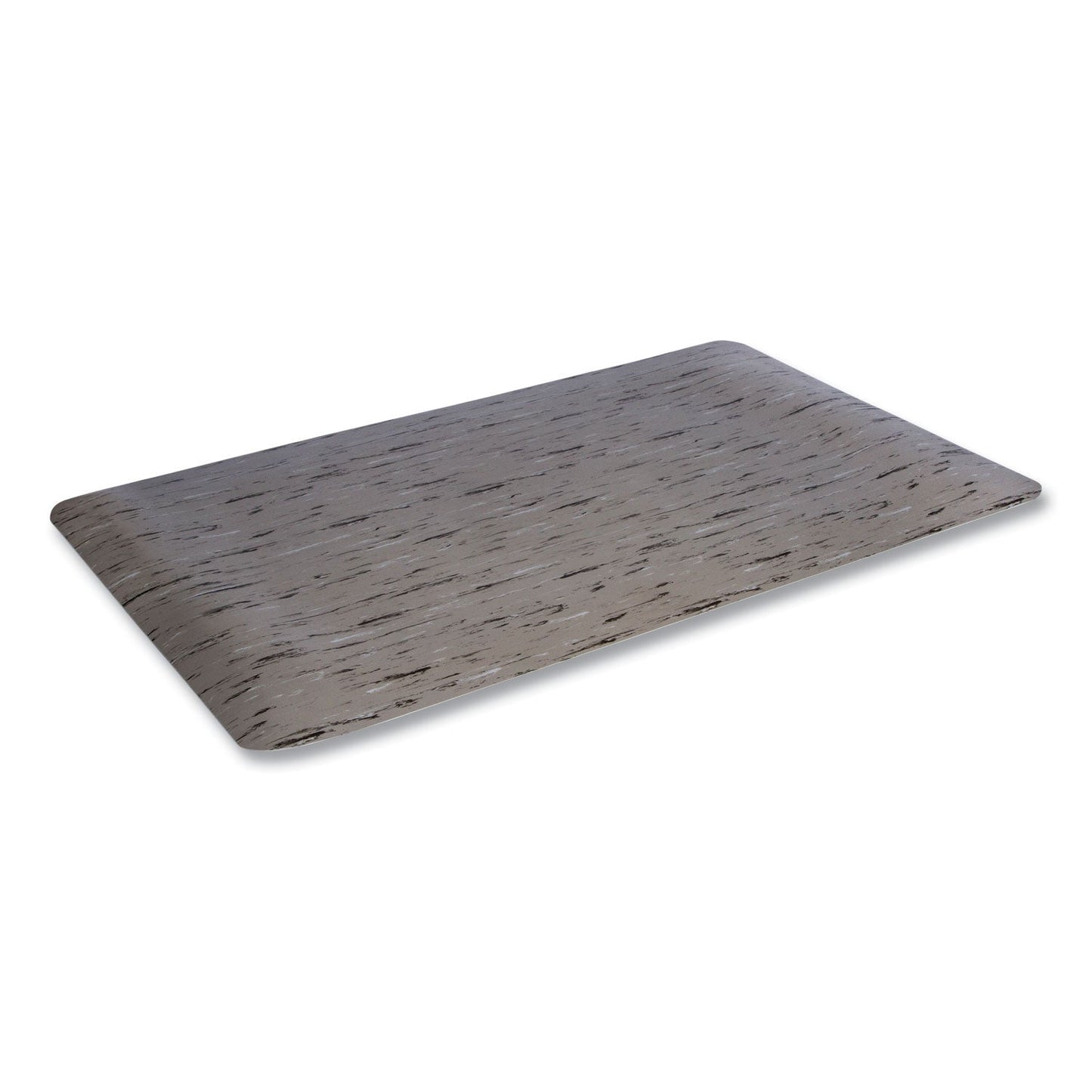 Crown Cushion-Step Marbleized Rubber Mat, 24 x 36, Gray (CWNCU2436GY)