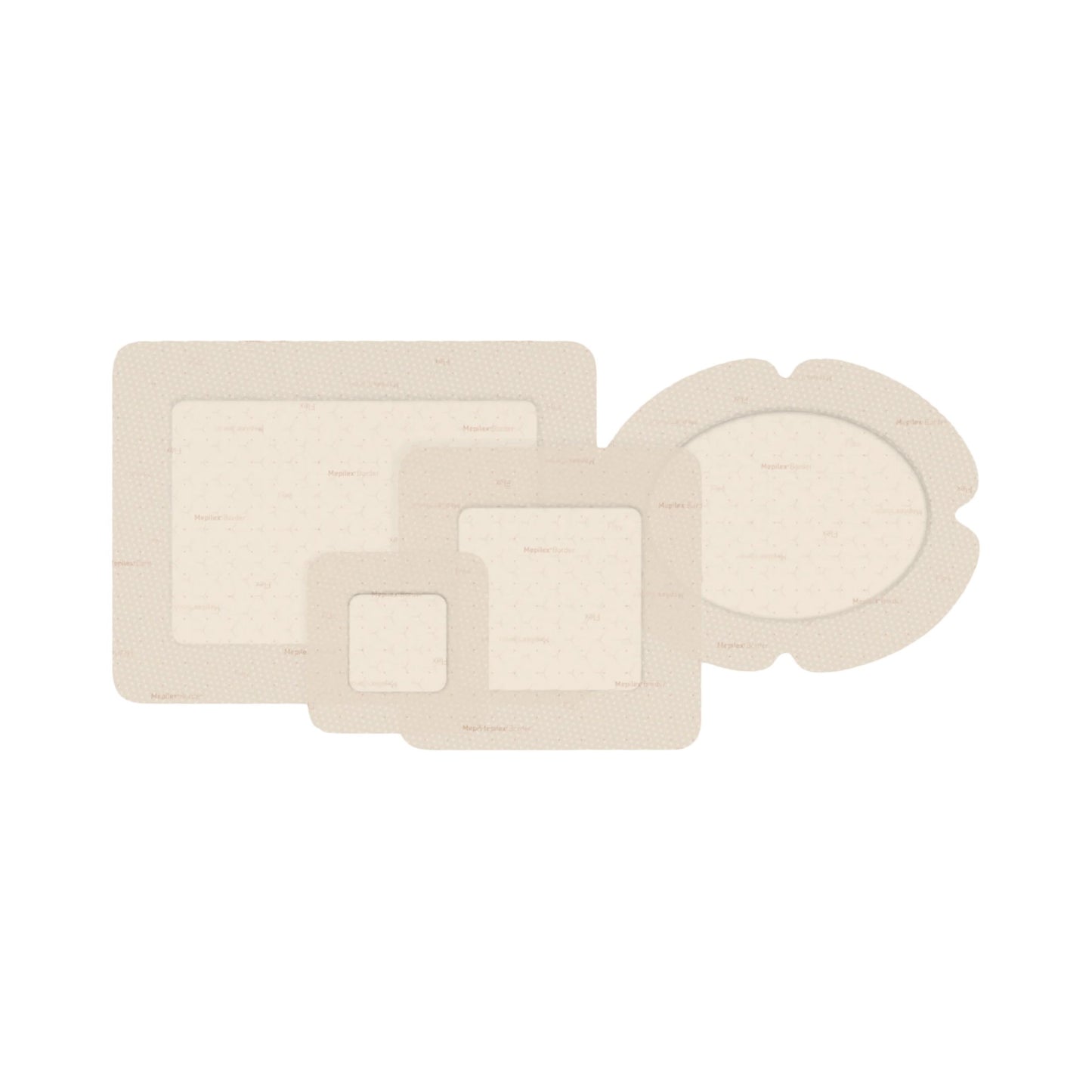 Mepilex® Border Flex Foam Dressing 5.1 X 6.3 Inch With Border Film Backing Silicone Adhesive Oval Sterile (1177530_CS)