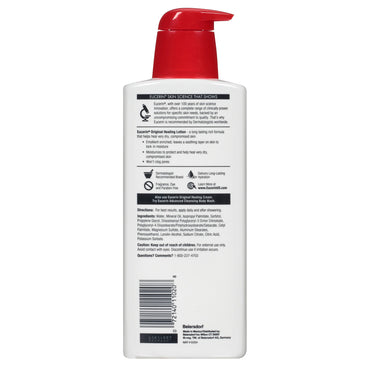 Eucerin® Original Hand and Body Moisturizer 16 oz. Pump Bottle Unscented Lotion (348219_EA)