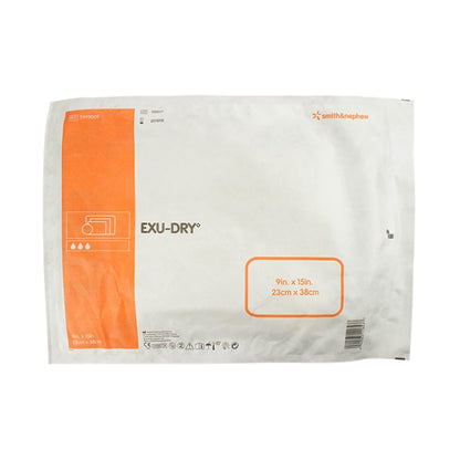 EXU-DRY Anti-Shear Super Absorbent Dressing 9 X 15 Inch Rectangle (360875_CS)