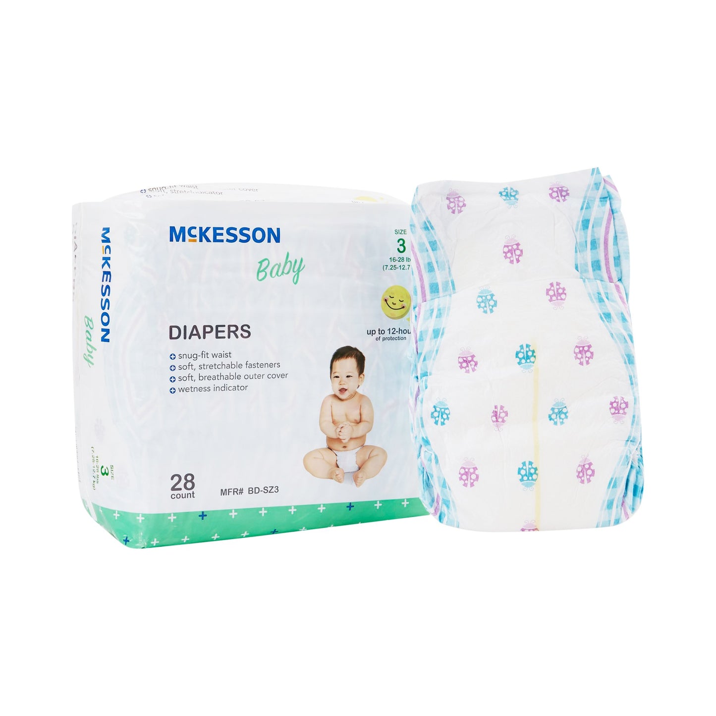 McKesson Unisex Baby Diaper Size 3 Disposable Heavy Absorbency (1144476_BG)