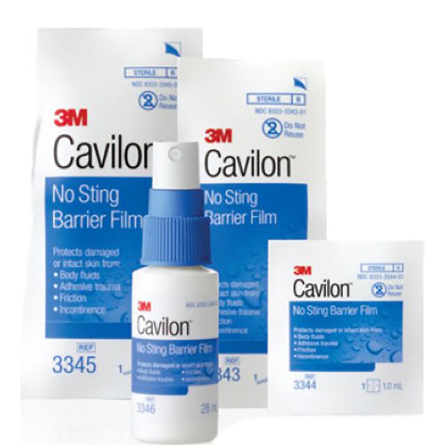 3M™ Cavilon™ No Sting Skin Barrier Applicator 26 to 62% Strength Hexamethyldisiloxane / Isooctane / Acrylate Terpolymer / Polyphenylmethylsiloxane Individual Packet Sterile (292018_EA)