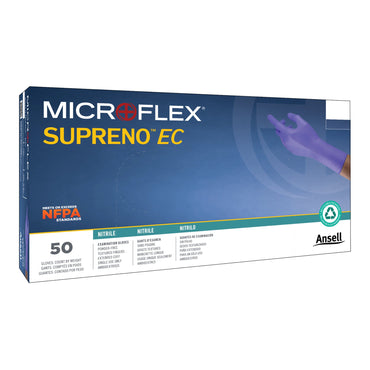 Supreno® EC Exam Glove X-Large NonSterile Nitrile Extended Cuff Length Textured Fingertips Blue Chemo Tested / Fentanyl Tested (446002_CS)