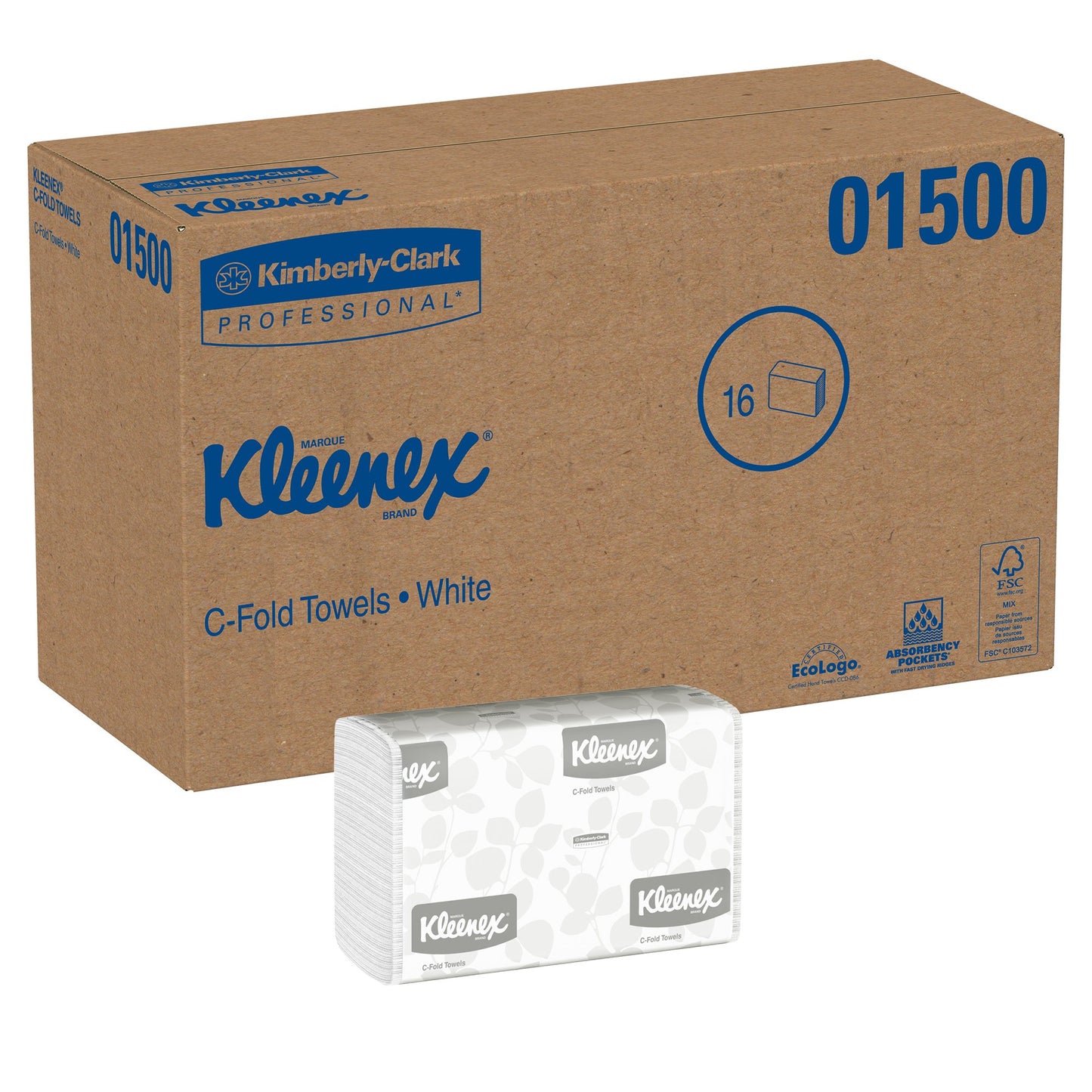 Kleenex® Paper Towel C-Fold 10-1/8 X 13-3/20 Inch (414498_CS)