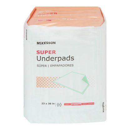 McKesson Disposable Underpad 23 X 36 Inch Fluff / Polymer Moderate Absorbency (807974_CS)