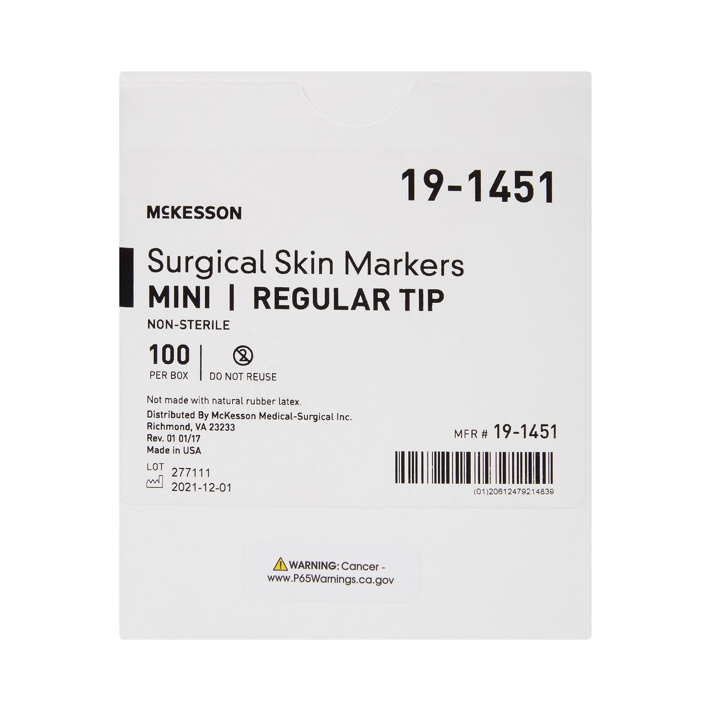 McKesson Skin Marker Prep-Resistant Gentian Violet Ink NonSterile Mini Regular Tip (1042455_BX)