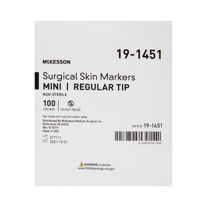 McKesson Skin Marker Prep-Resistant Gentian Violet Ink NonSterile Mini Regular Tip (1042455_BX)
