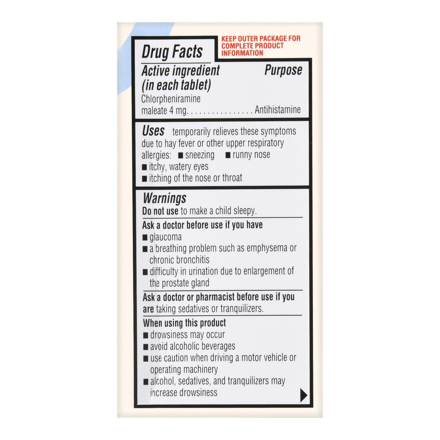 Foster & Thrive™ Allergy Relief 4 mg Strength Tablet 100 per Bottle (1235095_BT)