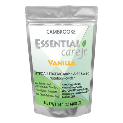 Essential Care Jr™ Pediatric Oral Supplement Vanilla Flavor 14.1 oz. Pouch Powder Amino Acid Food Allergies (1190432_EA)