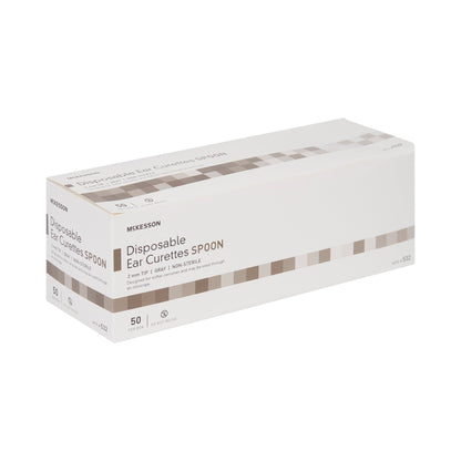 McKesson Ear Curette Handle with Grooves 2 mm Tip Cup Tip (911819_CS)