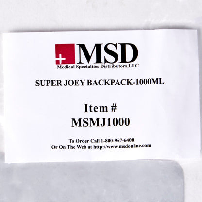 McKesson Feeding Pump Backpack Black, Pump Pocket, Outside View Window, Solution Wrap, Support Straps, 2 X 9 X 15 Inch (1138436_EA)