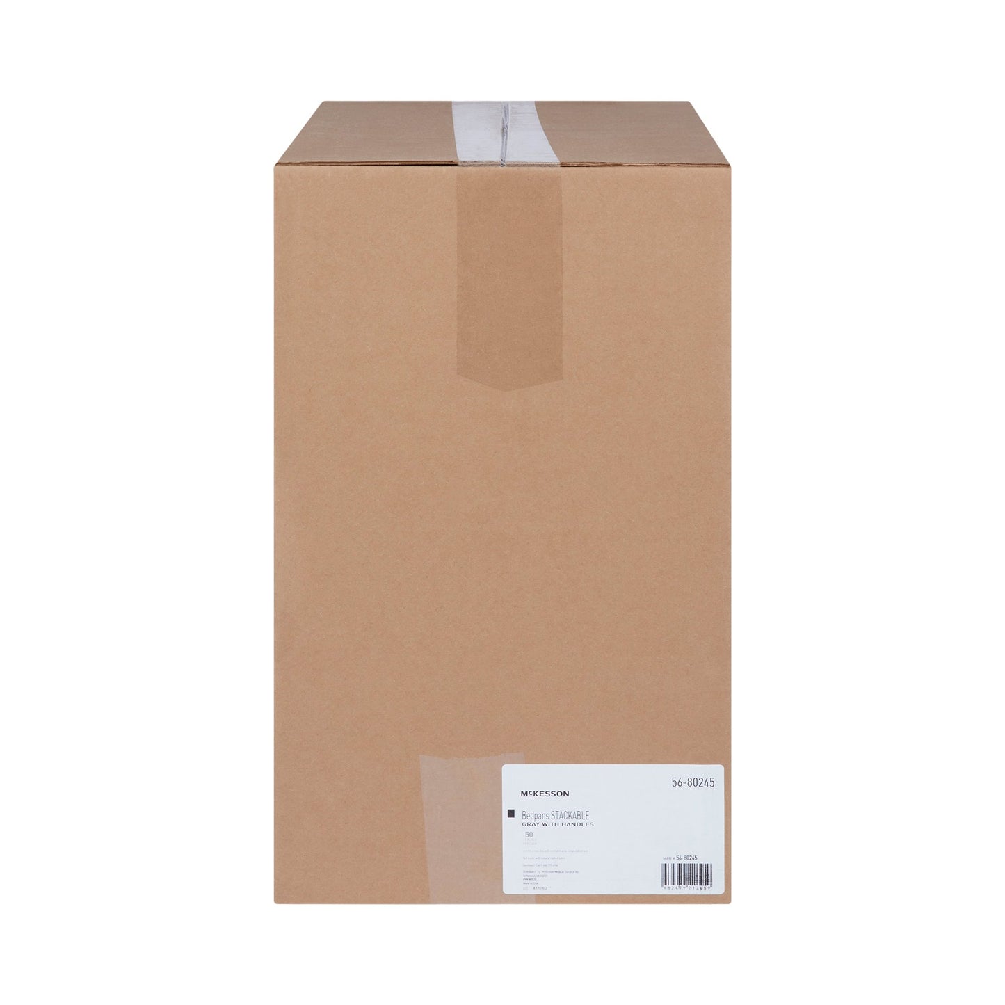 McKesson Stackable Bedpan Graphite 2 Quart / 1893 mL (1028130_CS)
