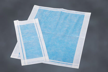 HK Super Absorbent Procedure Underpad 12 W X 31 L Inch Blue / White NonSterile (945330_BX)