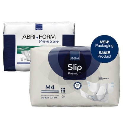 Abena® Slip Premium M4 Unisex Adult Incontinence Brief Medium Disposable Heavy Absorbency (1218203_PK)