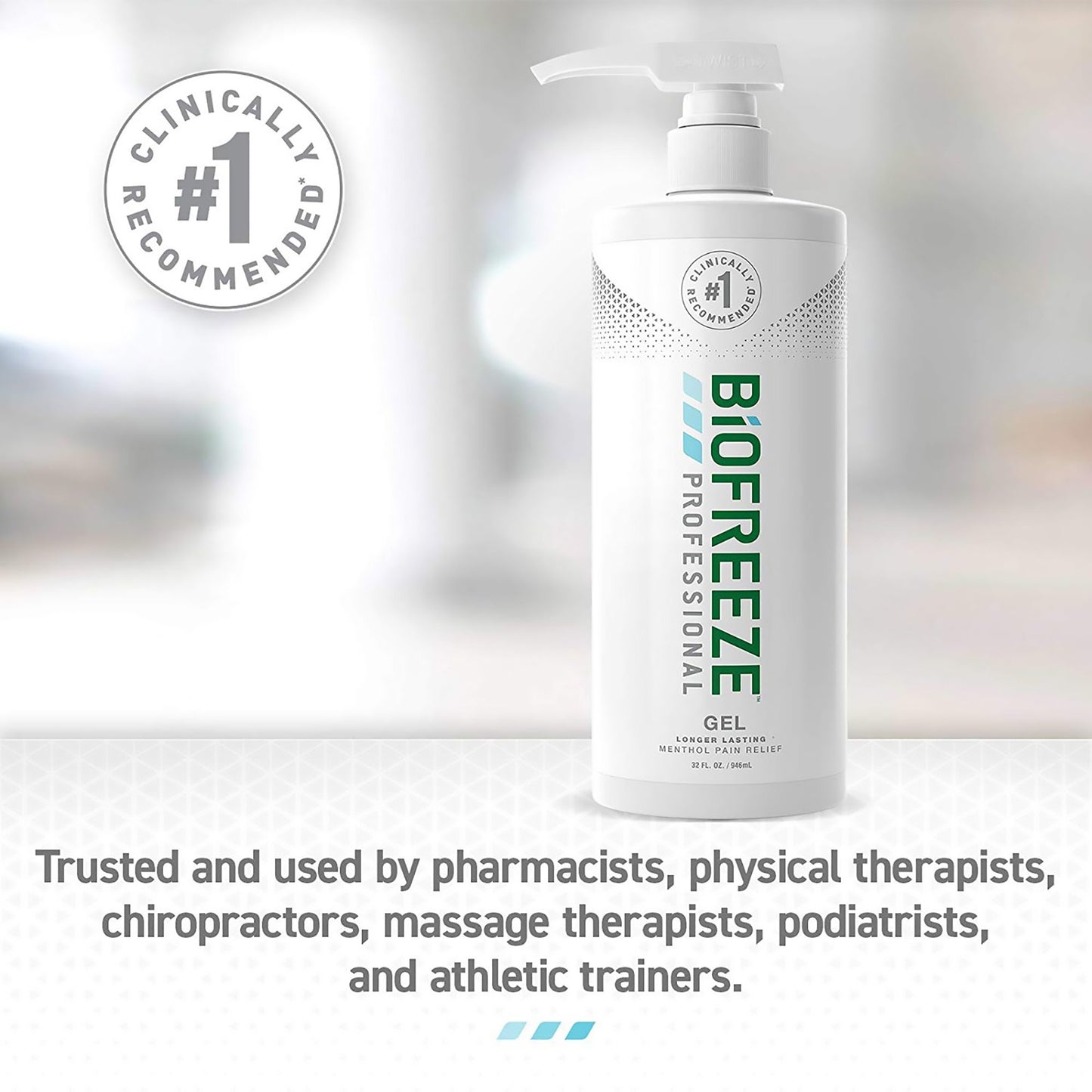 Biofreeze® Professional Topical Pain Relief 5% Strength Menthol Topical Gel 32 oz. (1027518_CS)