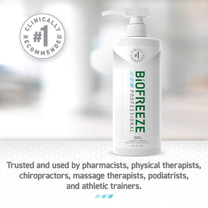 Biofreeze® Professional Topical Pain Relief 5% Strength Menthol Topical Gel 32 oz. (1027518_CS)
