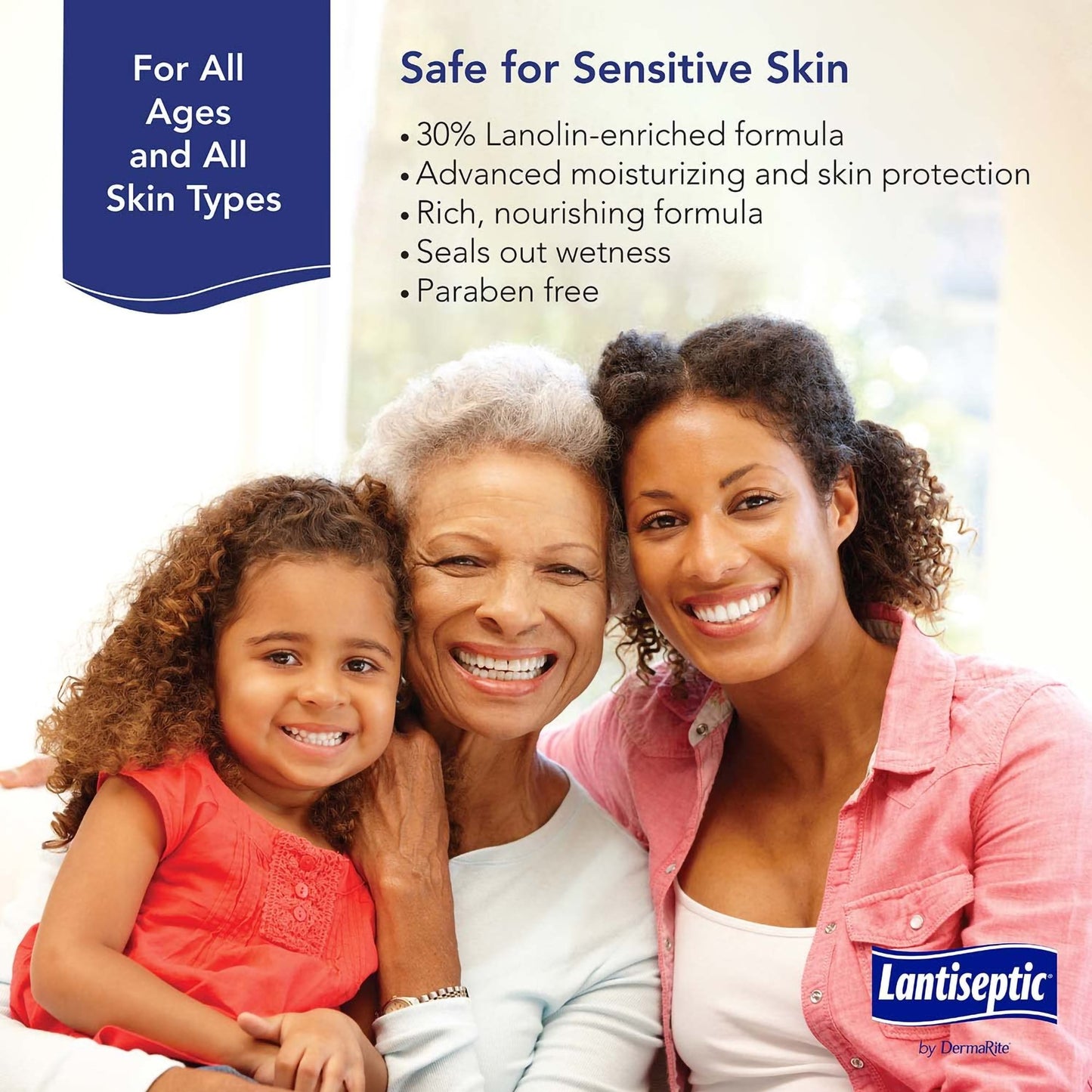 Lantiseptic® Dry Skin Therapy Skin Protectant 14 oz. Jar Lanolin Scent Cream (1126672_EA)