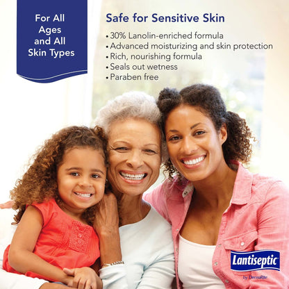 Lantiseptic® Dry Skin Therapy Skin Protectant 14 oz. Jar Lanolin Scent Cream (1126672_EA)