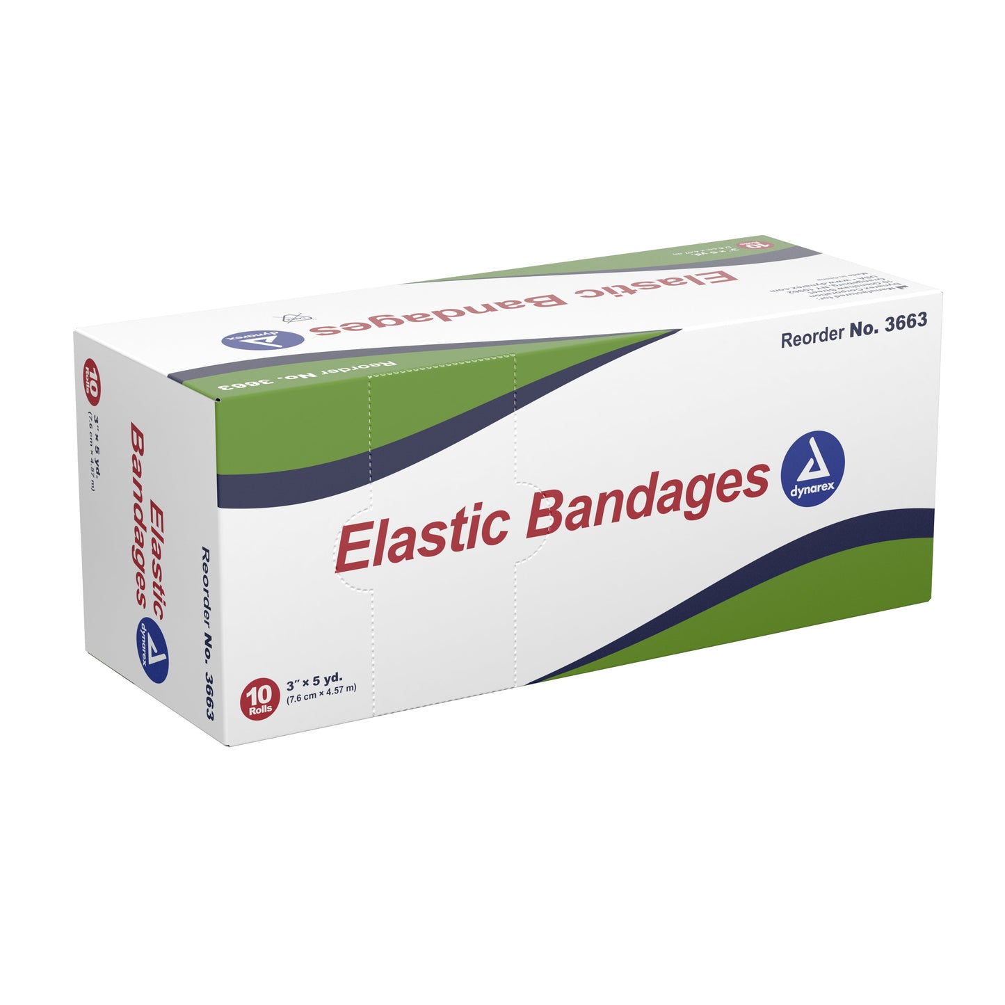 Dynarex® Elastic Bandage 3 Inch X 4-1/2 Yard Clip Detached Closure Tan NonSterile Standard Compression (852209_EA)