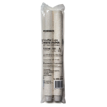 McKesson Souffle Cup 0.5 oz. White Paper Disposable (1251878_CS)