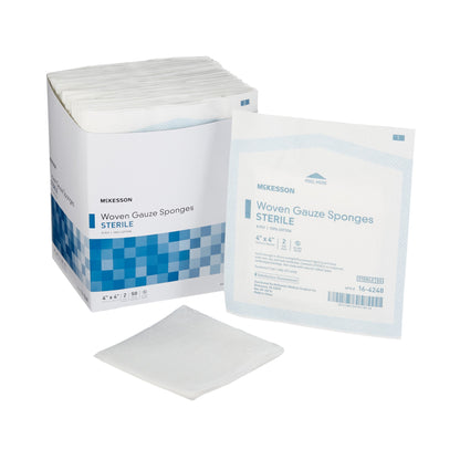 McKesson Gauze Sponge 4 X 4 Inch 8-Ply Sterile 2 per Pack (762704_PK)