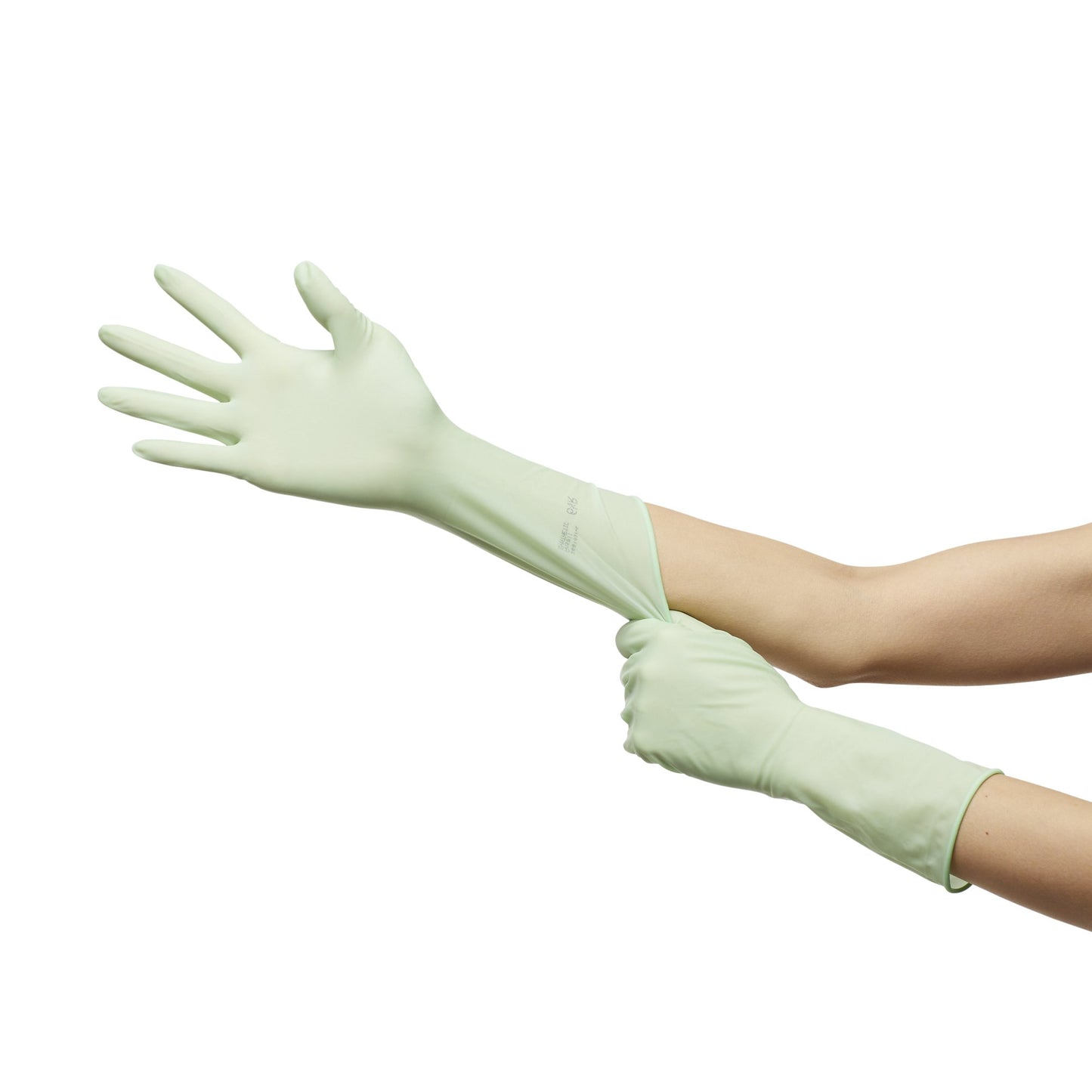 GAMMEX® Non-Latex PI Green Surgical Glove Size 6.5 Sterile Polyisoprene Standard Cuff Length Micro-Textured Light Green Chemo Tested (648142_CS)