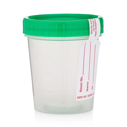 StatLab Medical Products Specimen Container 120 mL (4 oz.) Screw Cap Patient Information Sterile (1109302_CS)