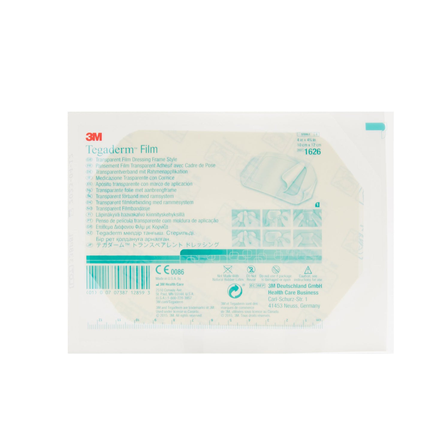 3M™ Tegaderm™ Transparent Film Dressing 4 X 4-3/4 Inch Frame Style Delivery Rectangle Sterile (277404_CS)