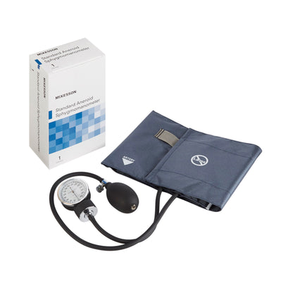 McKesson Brand Aneroid Sphygmomanometer Unit Large Adult Cuff Nylon Cuff 34 - 50 cm Pocket Aneroid (803198_BX)