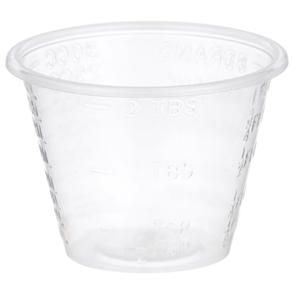 McKesson Medicine Cup 1 oz. Clear Plastic Disposable NonSterile (188670_CS)