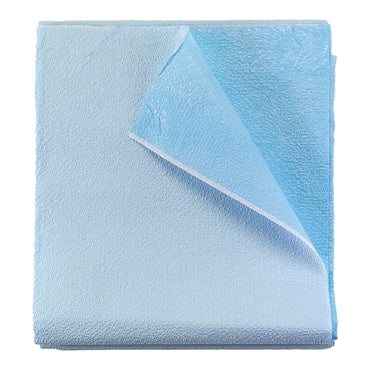 Tidi® Everyday Stretcher Sheet Flat 40 X 90 Inch Blue Tissue / Poly Disposable (529260_CS)