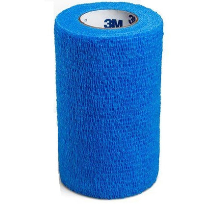 3M™ Coban™ Cohesive Bandage 4 Inch X 5 Yard Self-Adherent Closure Blue NonSterile Standard Compression (176494_EA)