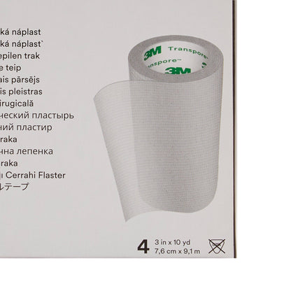 3M™ Transpore™ Medical Tape Transparent 3 Inch X 10 Yard Plastic NonSterile (5765_EA)